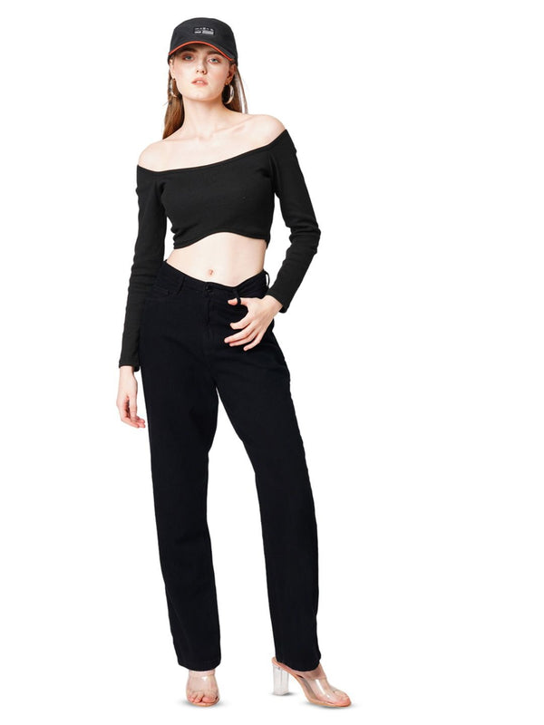 Women Straight Fit High-Rise Jeans