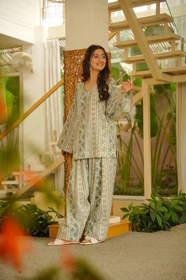 Azar Cotton Farshi Salwar Set