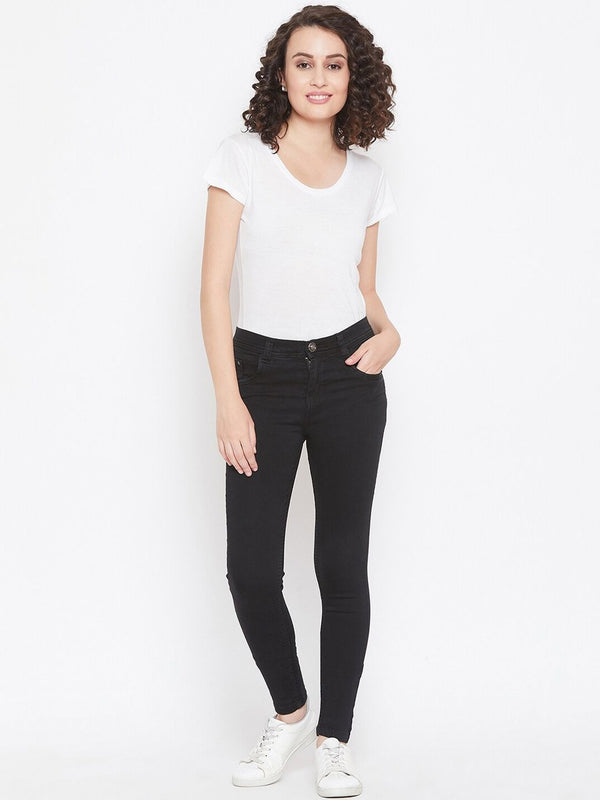 Women Skinny Fit Mid Rise Stretchable Denim Jeans