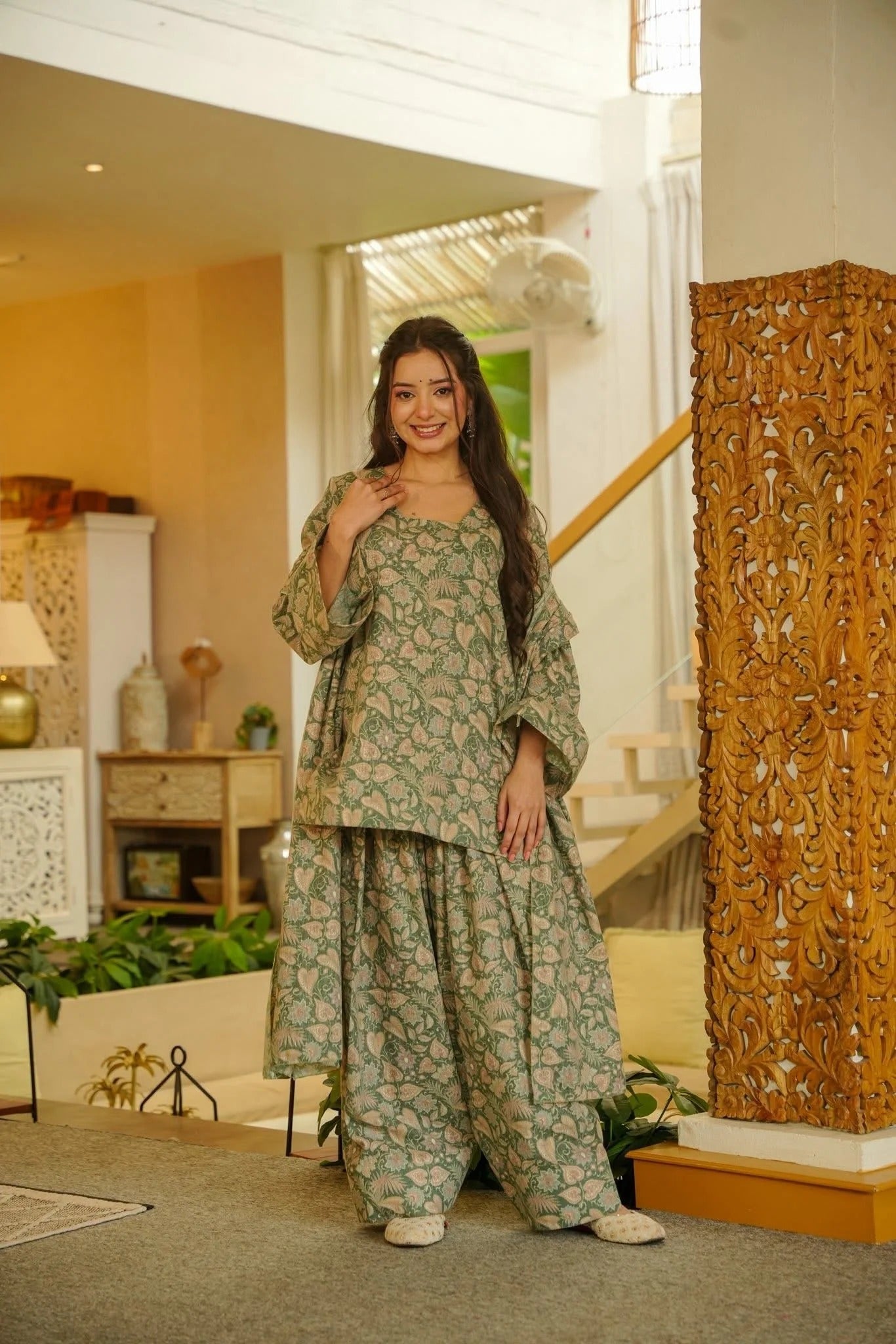 Delnaaz Cotton Farshi Salwar Set