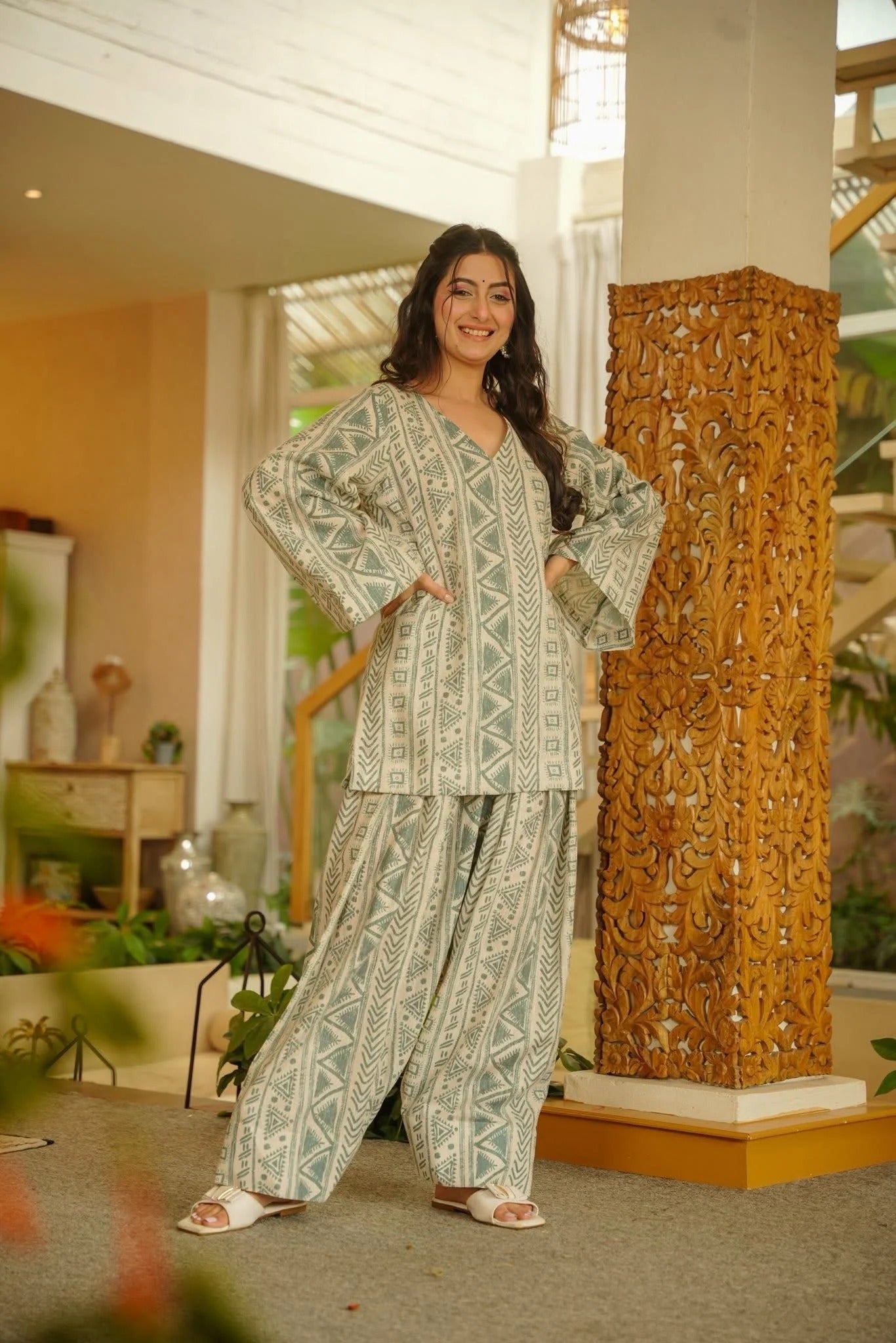 Azar Cotton Farshi Salwar Set