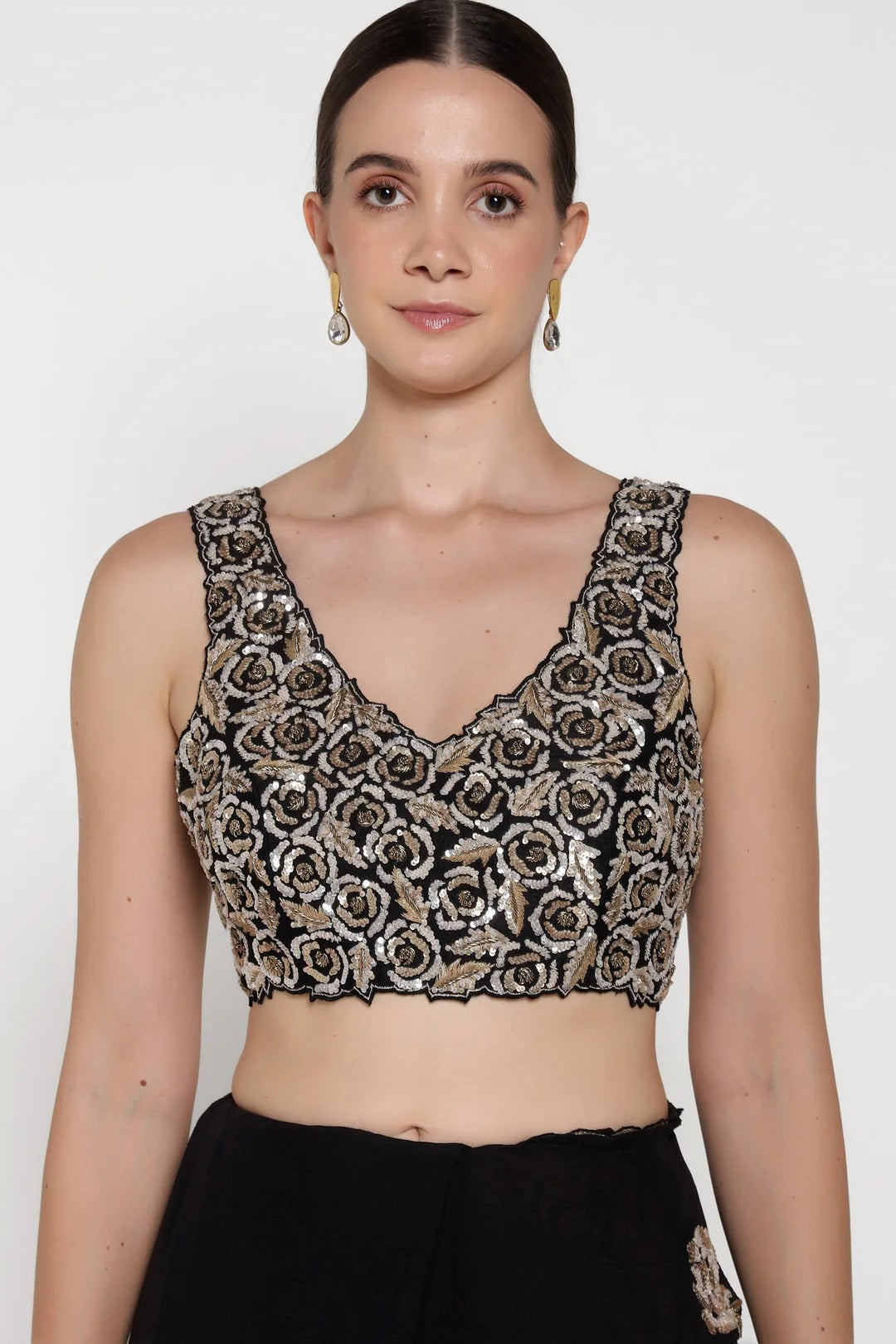 Black Rose Saree