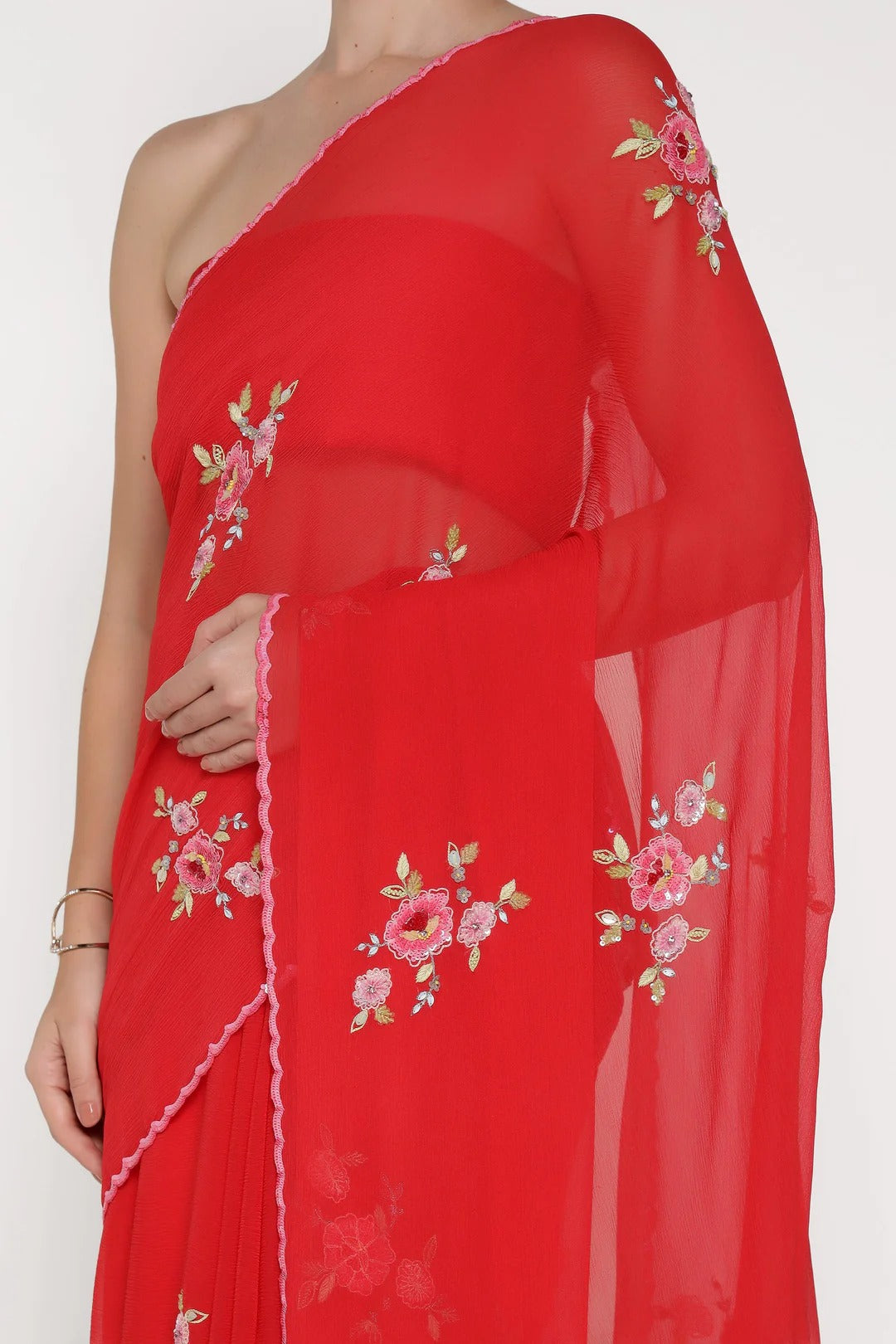 Red Rose Juliet Saree