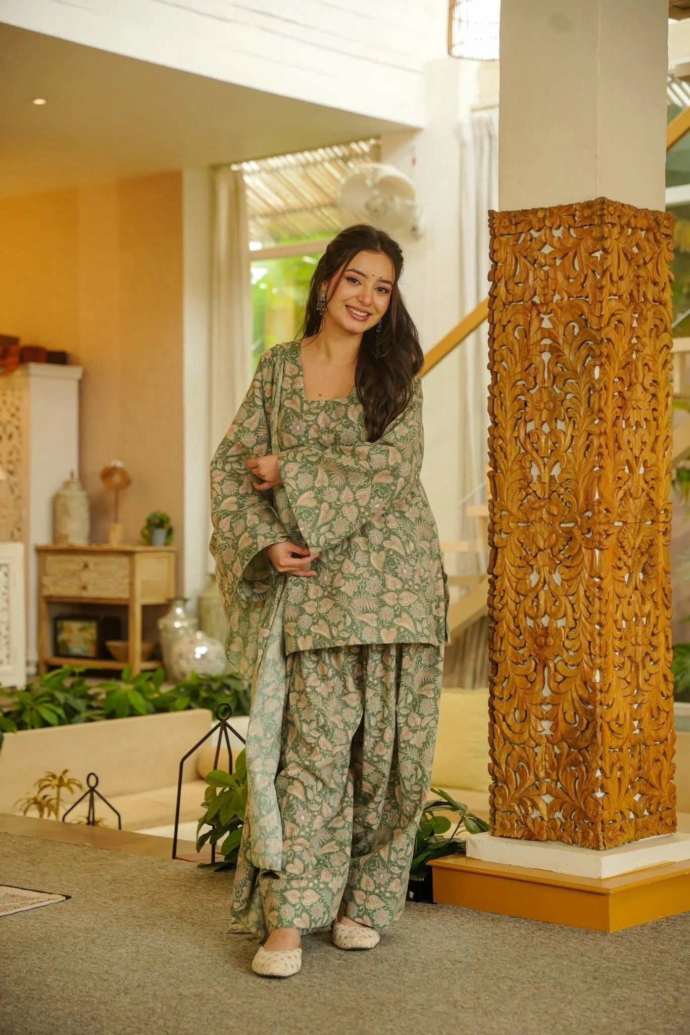 Delnaaz Cotton Farshi Salwar Set