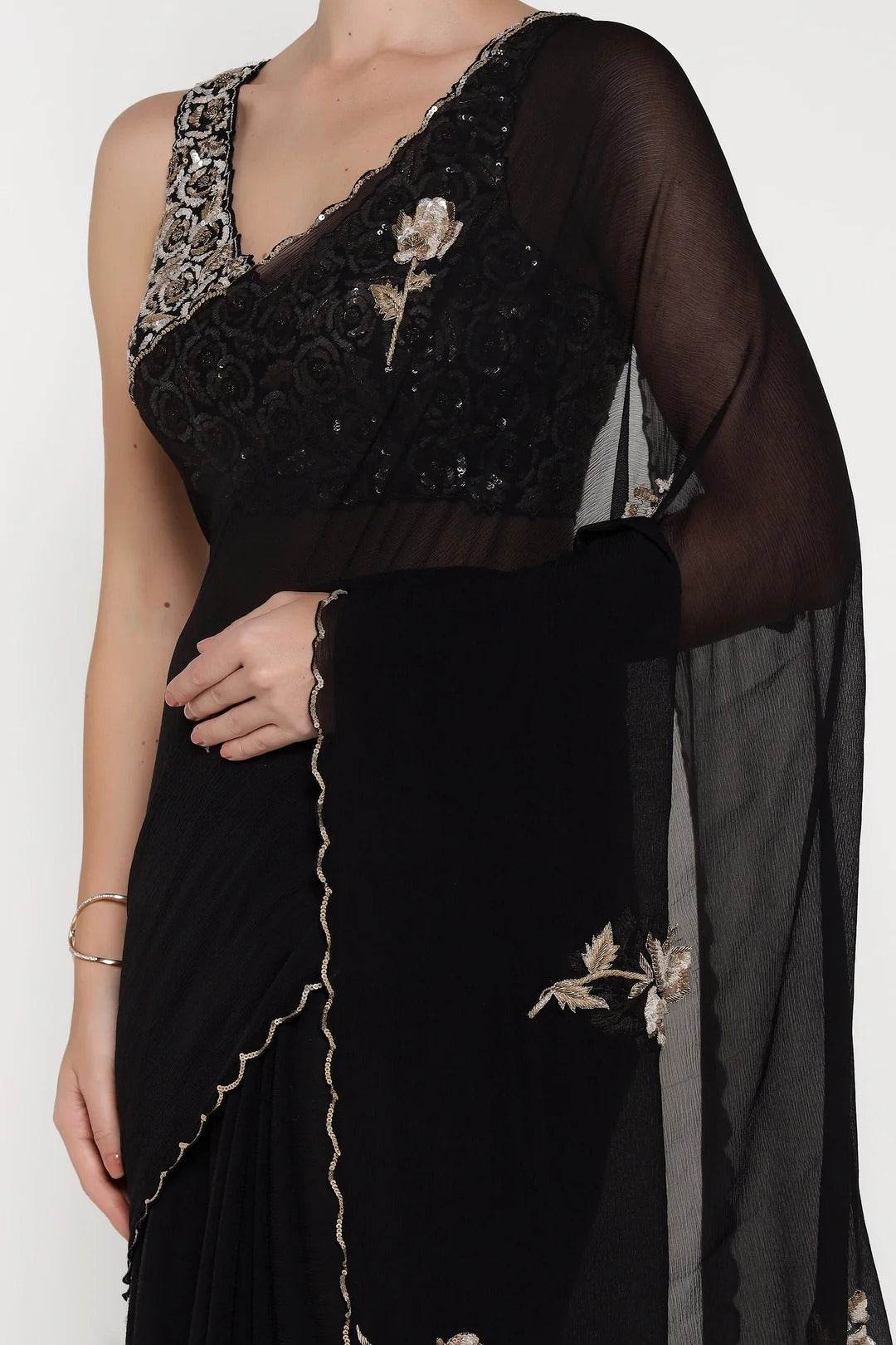 Black Rose Saree