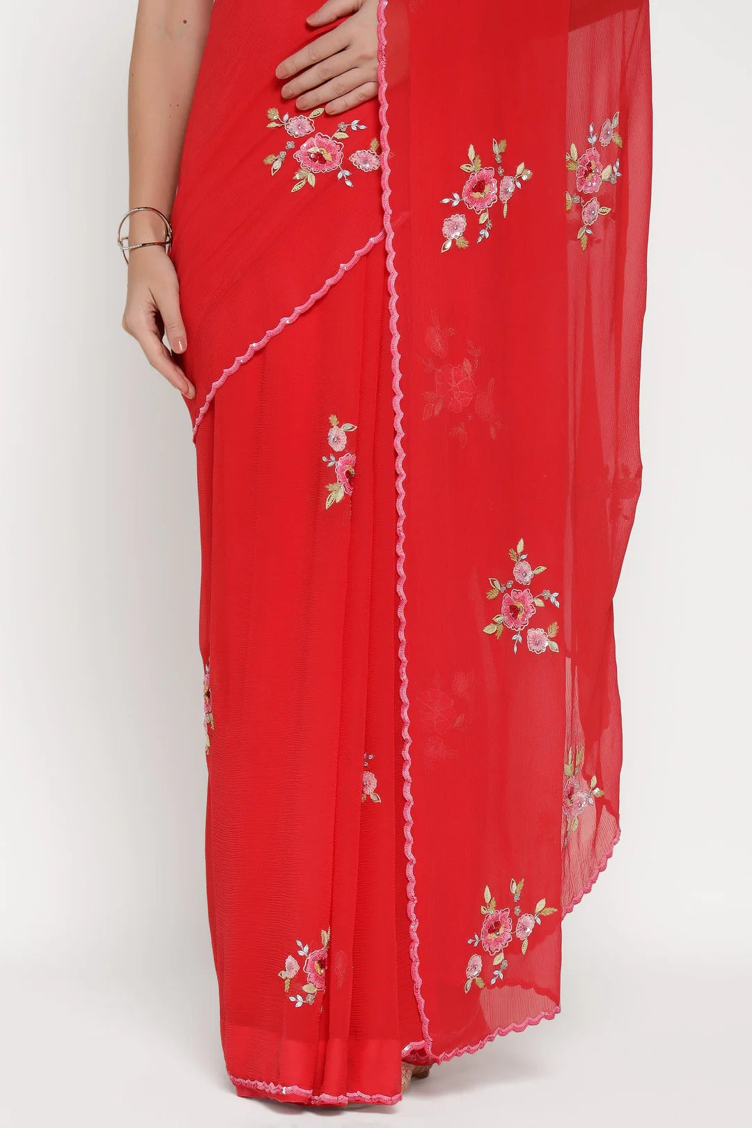 Red Rose Juliet Saree