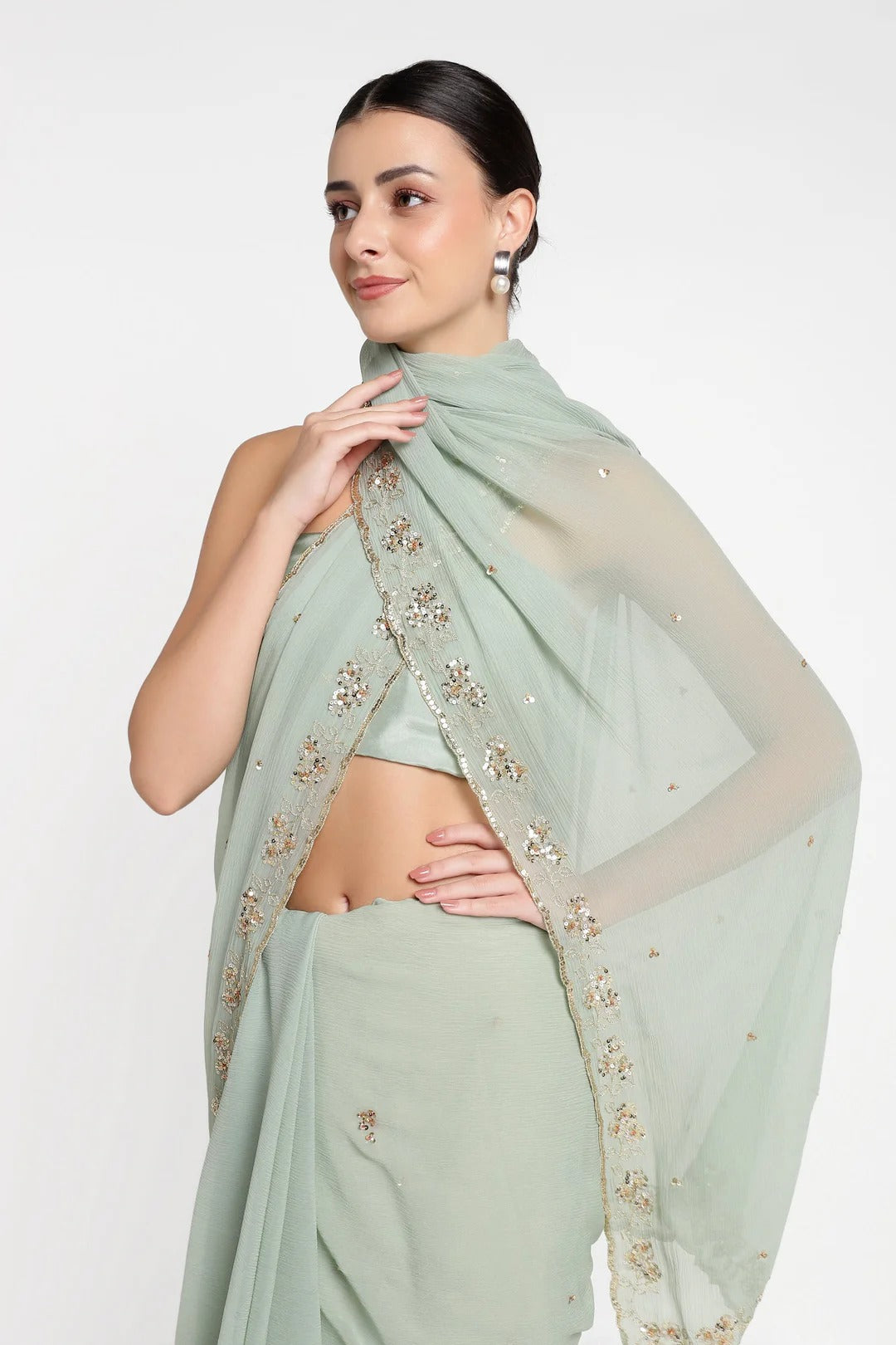 Green Sitara Saree